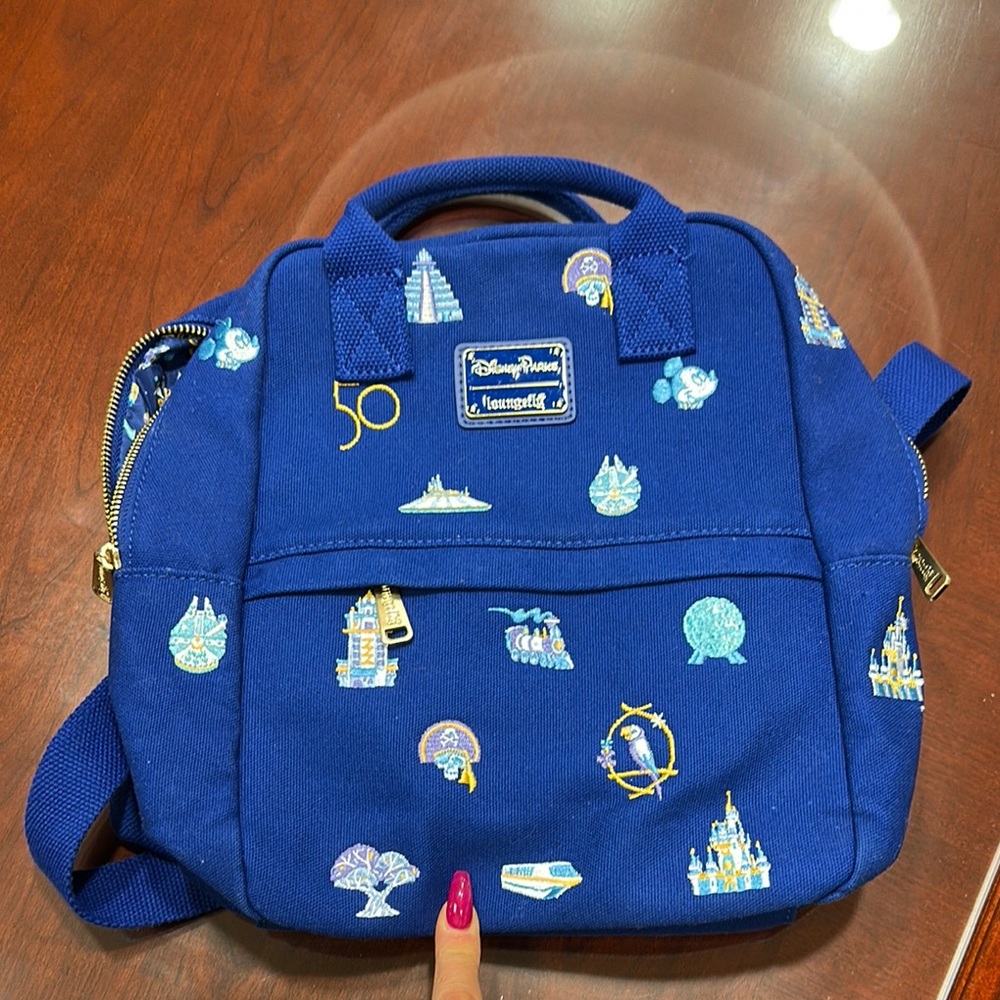 50th Anniversary Blue Disney Parks Loungefly Backpack